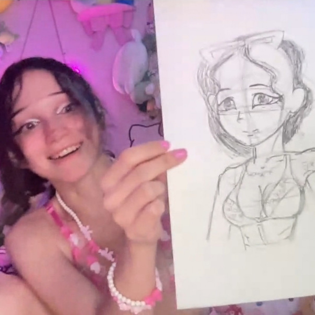 Manga Girl I Drew During Livestream